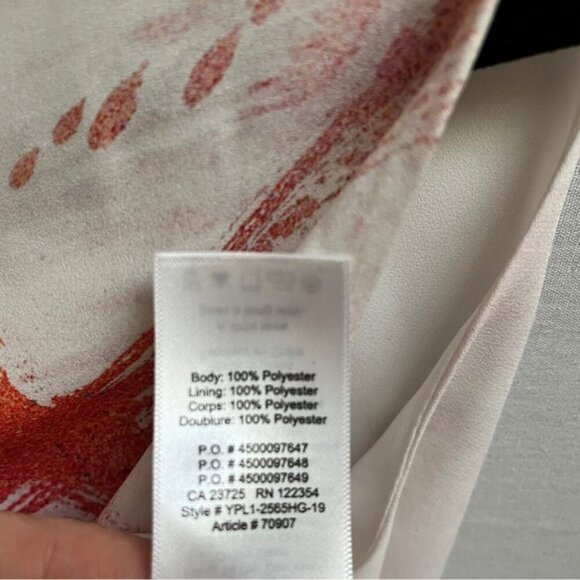 Babaton Aritzia Hopkins Paint Brush Effect Sleeveless Blouse Sz S - Picture 7 of 10